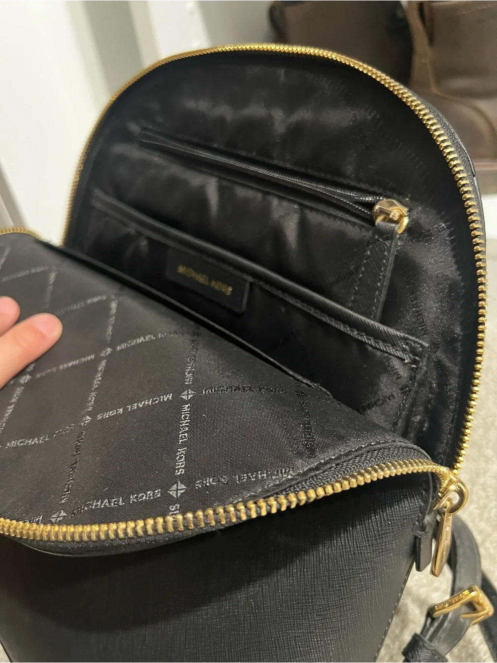 Michael Kors Cindy Large Saffiano Leather Backpack